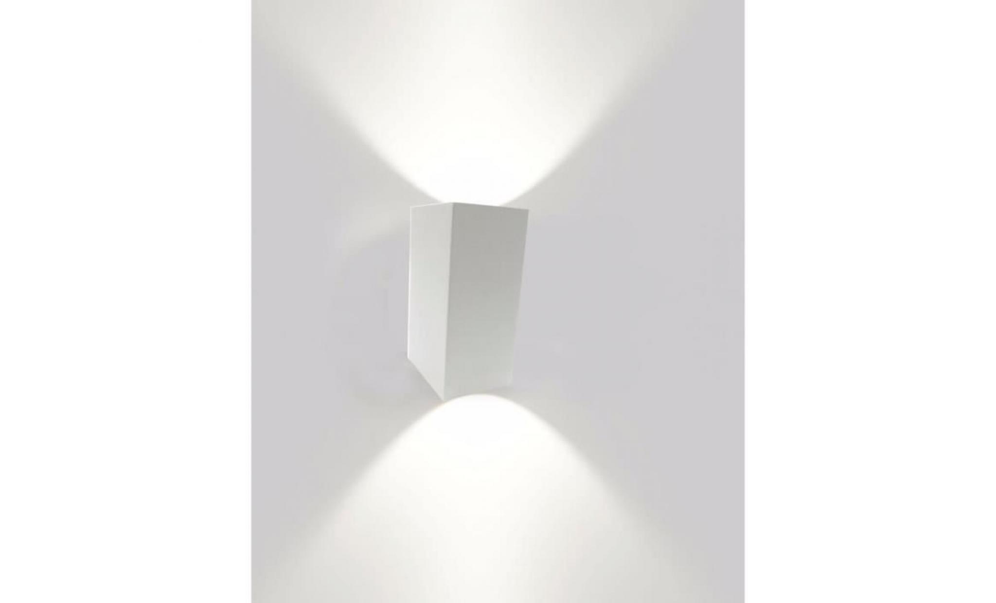 applique murale led b25 10w ip44 blanc