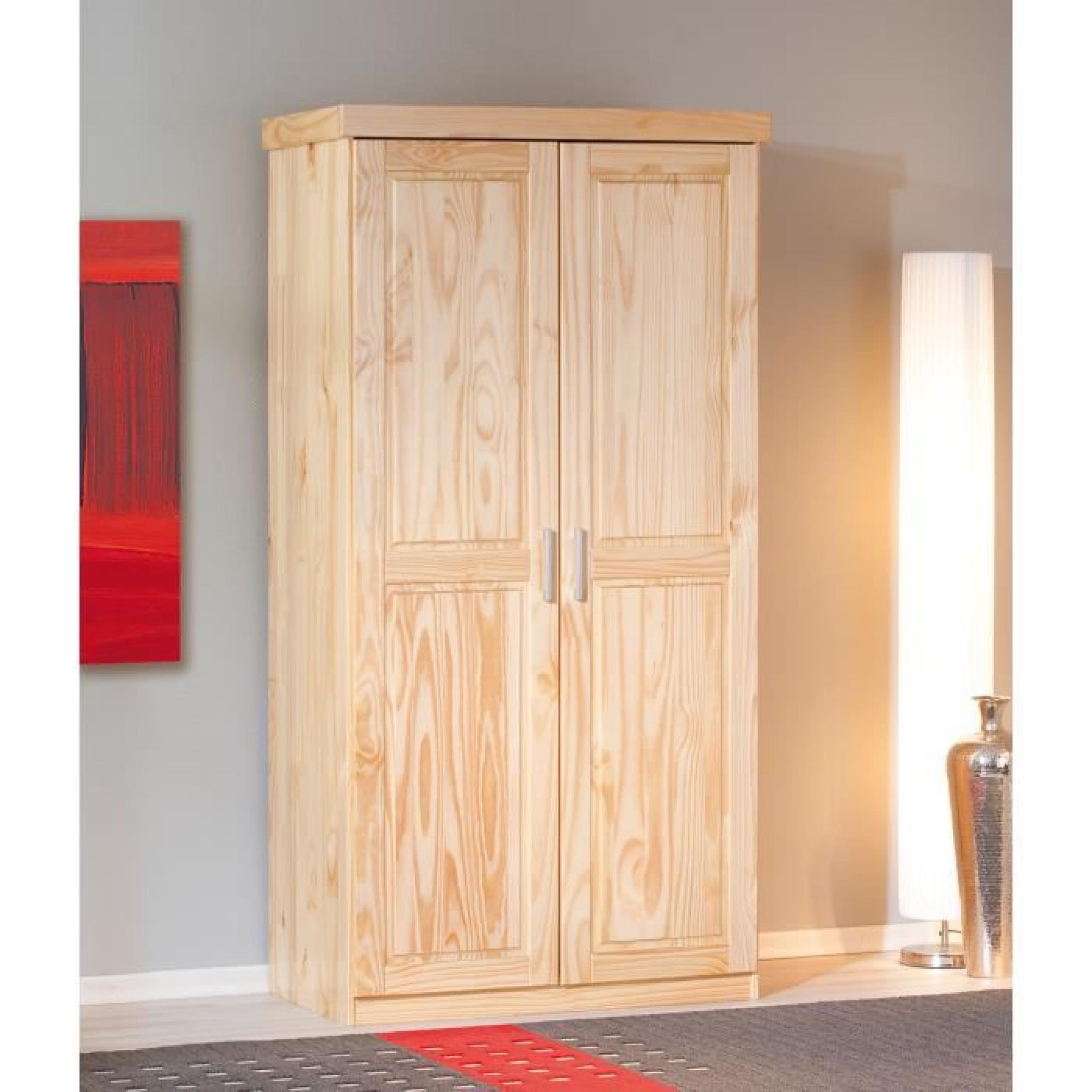 Armoire en bois massif 2 portes  Achat/Vente armoire de chambre pas