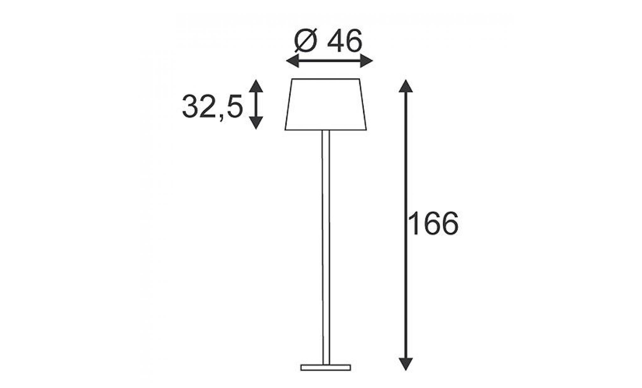 BISHADE, LAMPADAIRE, SL-1, E27 pas cher