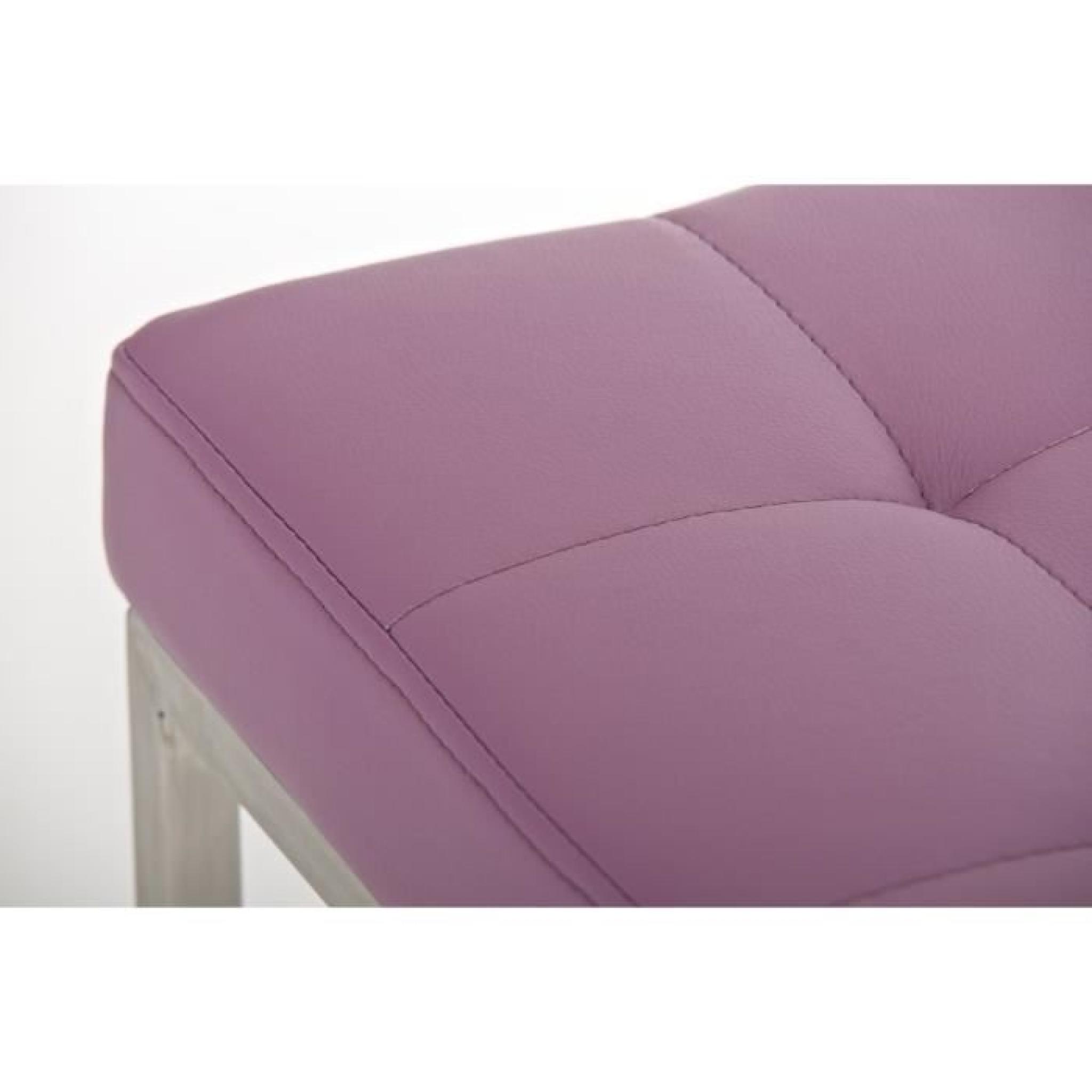 CLP Tabouret de bar en acier inoxydable LUGANO, 4 pattes, hauteur de l´assise 77 cm, rembourrage épais de 7 cm, 10 couleurs au ch... pas cher