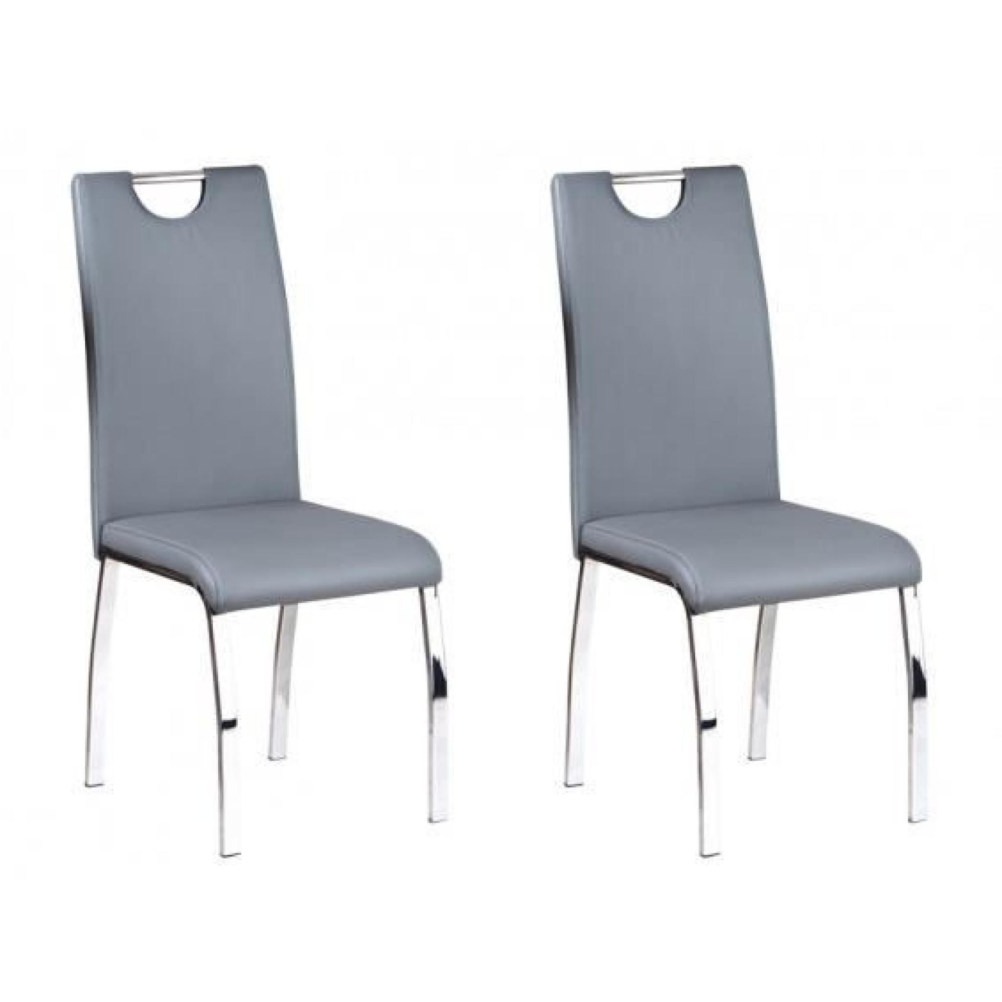 Cooper - Lot 2 Chaises Grises