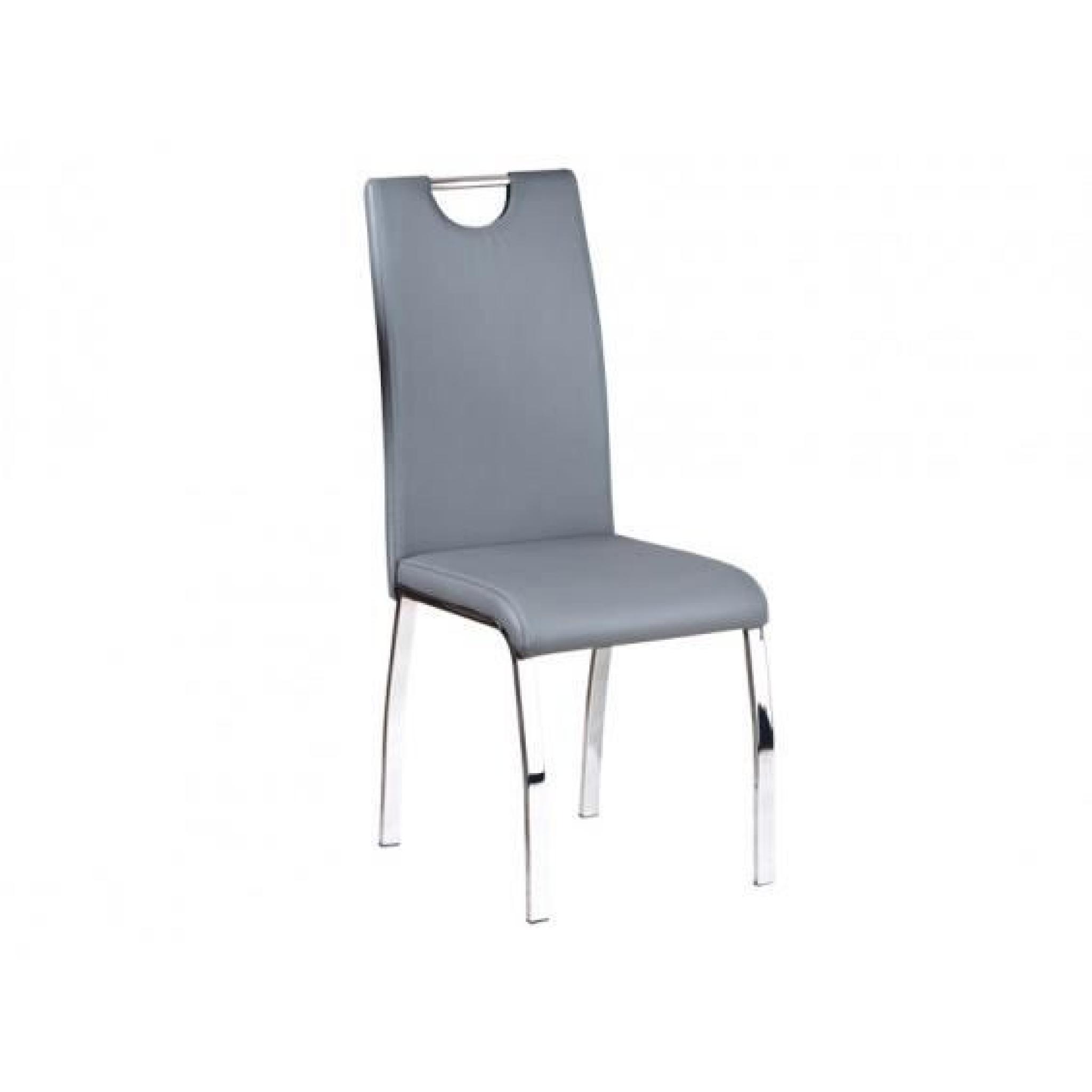 Cooper - Lot 2 Chaises Grises pas cher