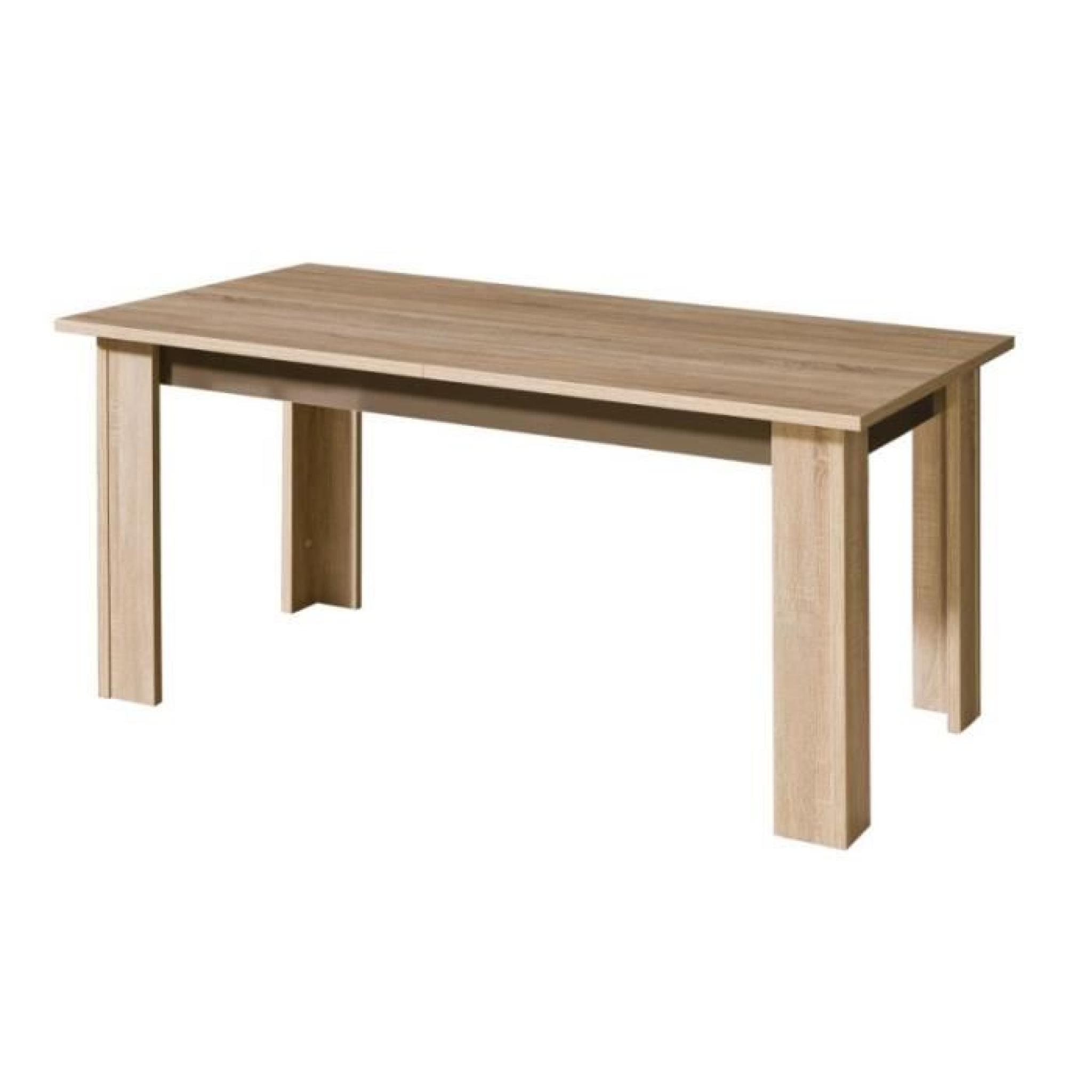 JUSThome Carmelo C XI Table à rallonge Sonoma Chêne 77 x 160-210 x 90 cm