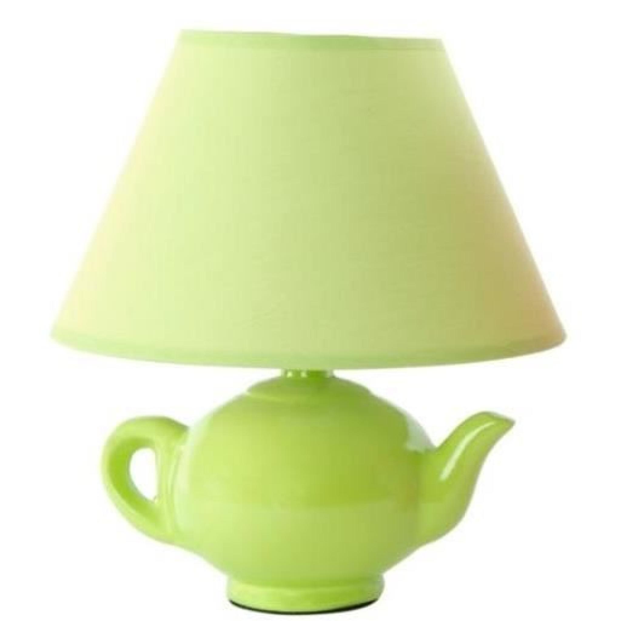 Lampe design - moderne Théière céramique - Verte