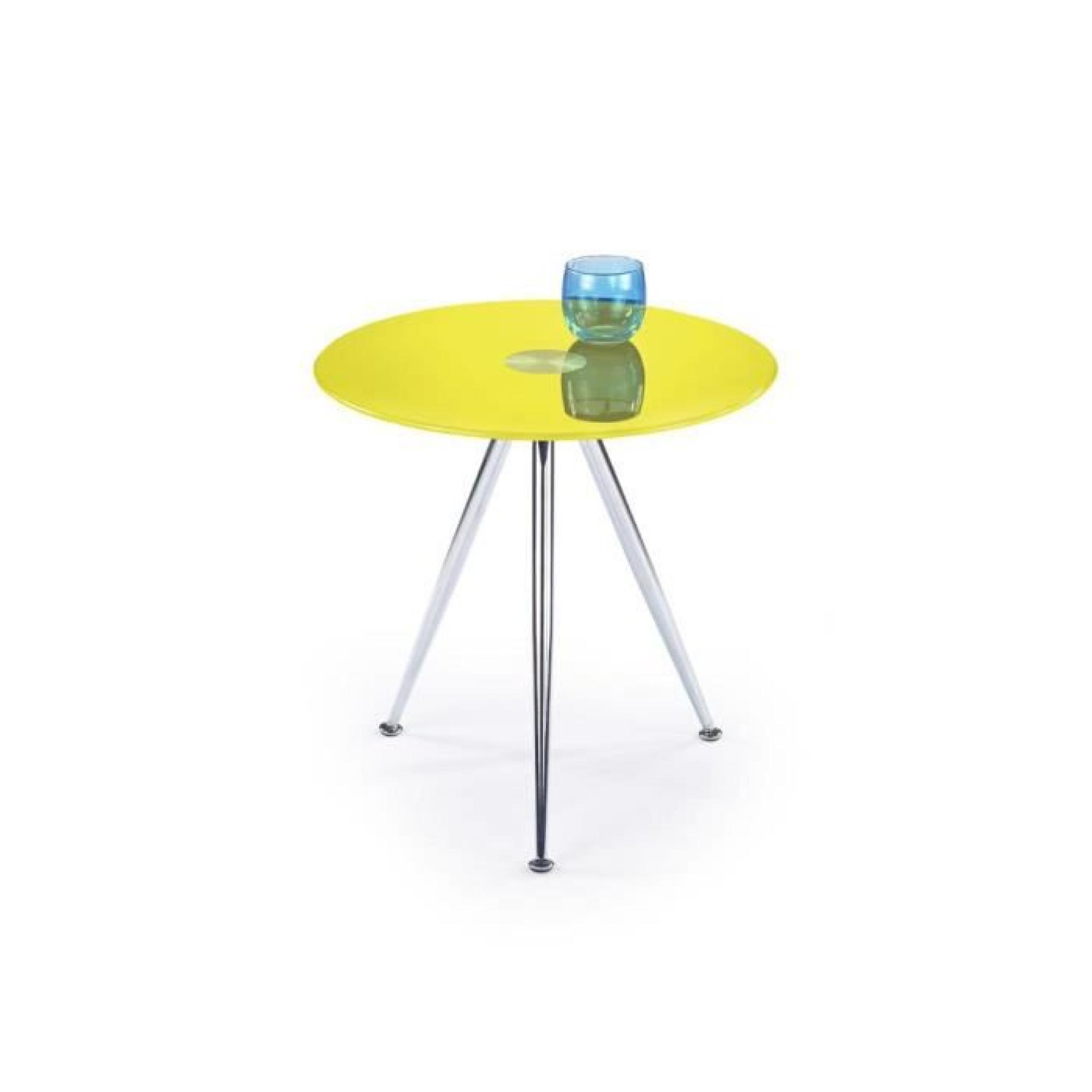 Siena Table d'appoint (HxD): 50x49 cm Couleur: Jaune