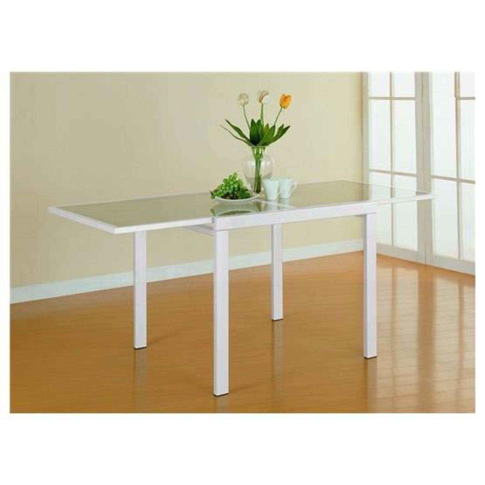 Table carrée extensible EXTEND Blanc    pas cher