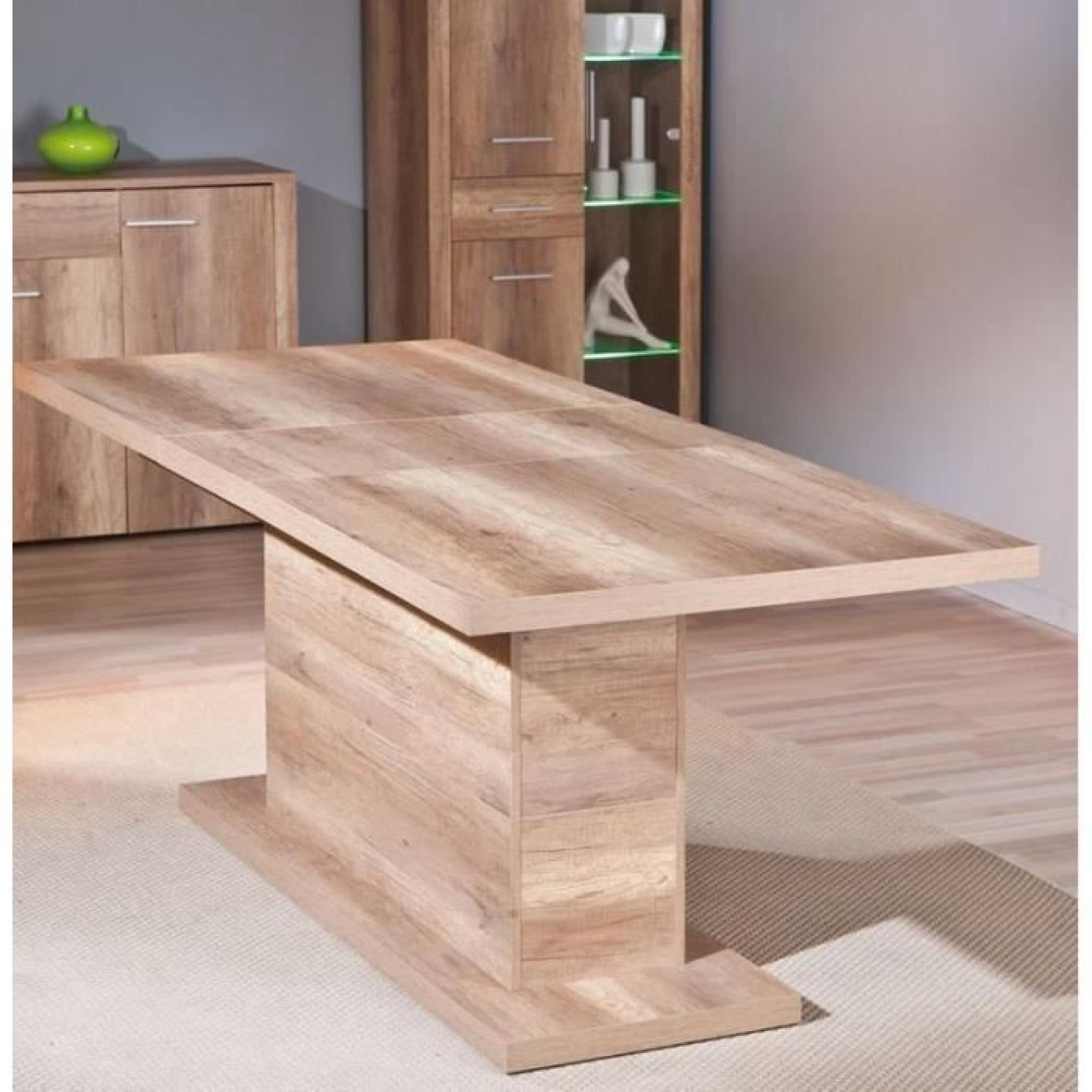 Table repas extensible ABSOLUTO en bois chene brut