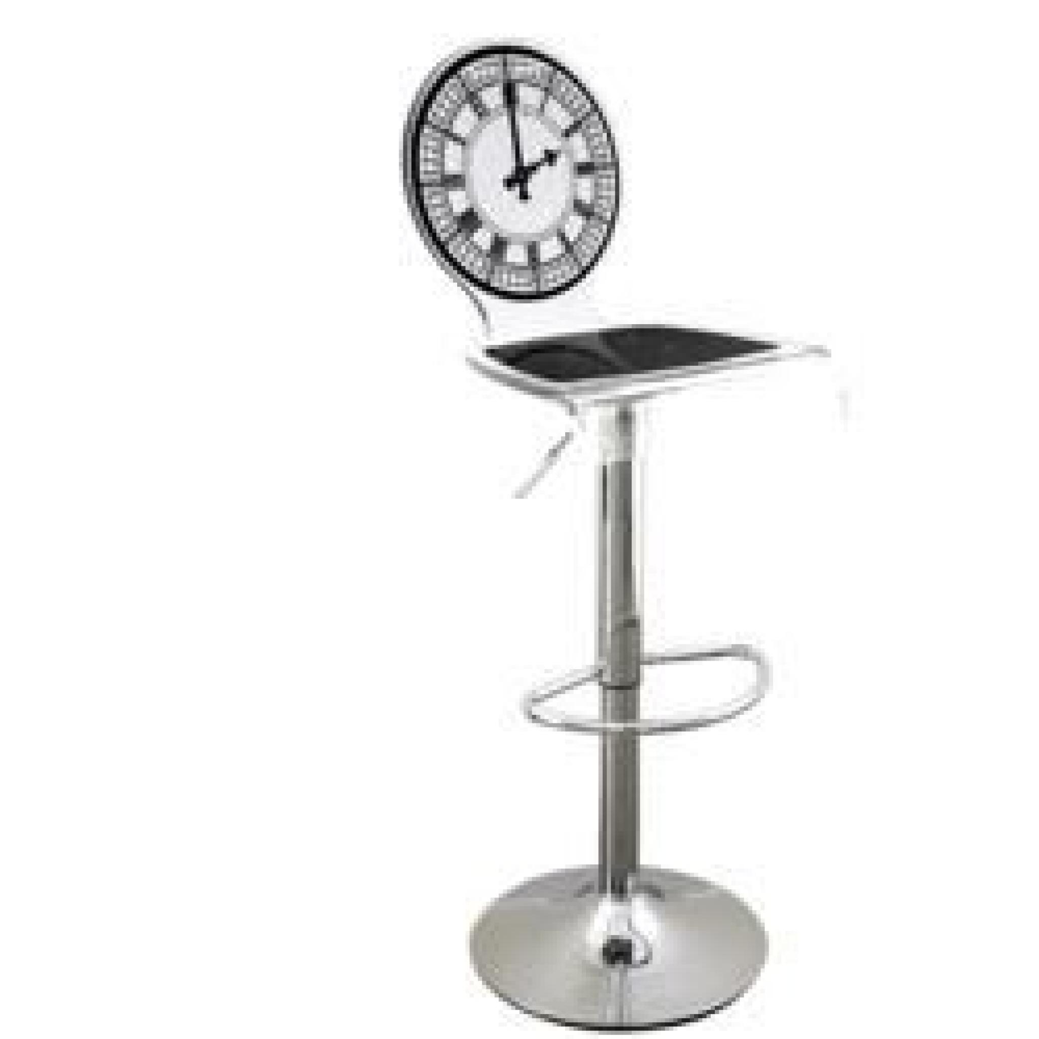 Tabouret de bar Let s rock horloge