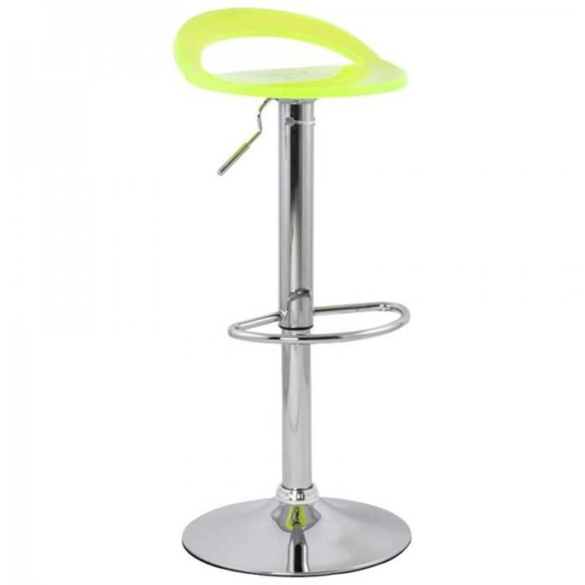 Tabouret de bar Plexiglas Fluo - Paris Prix