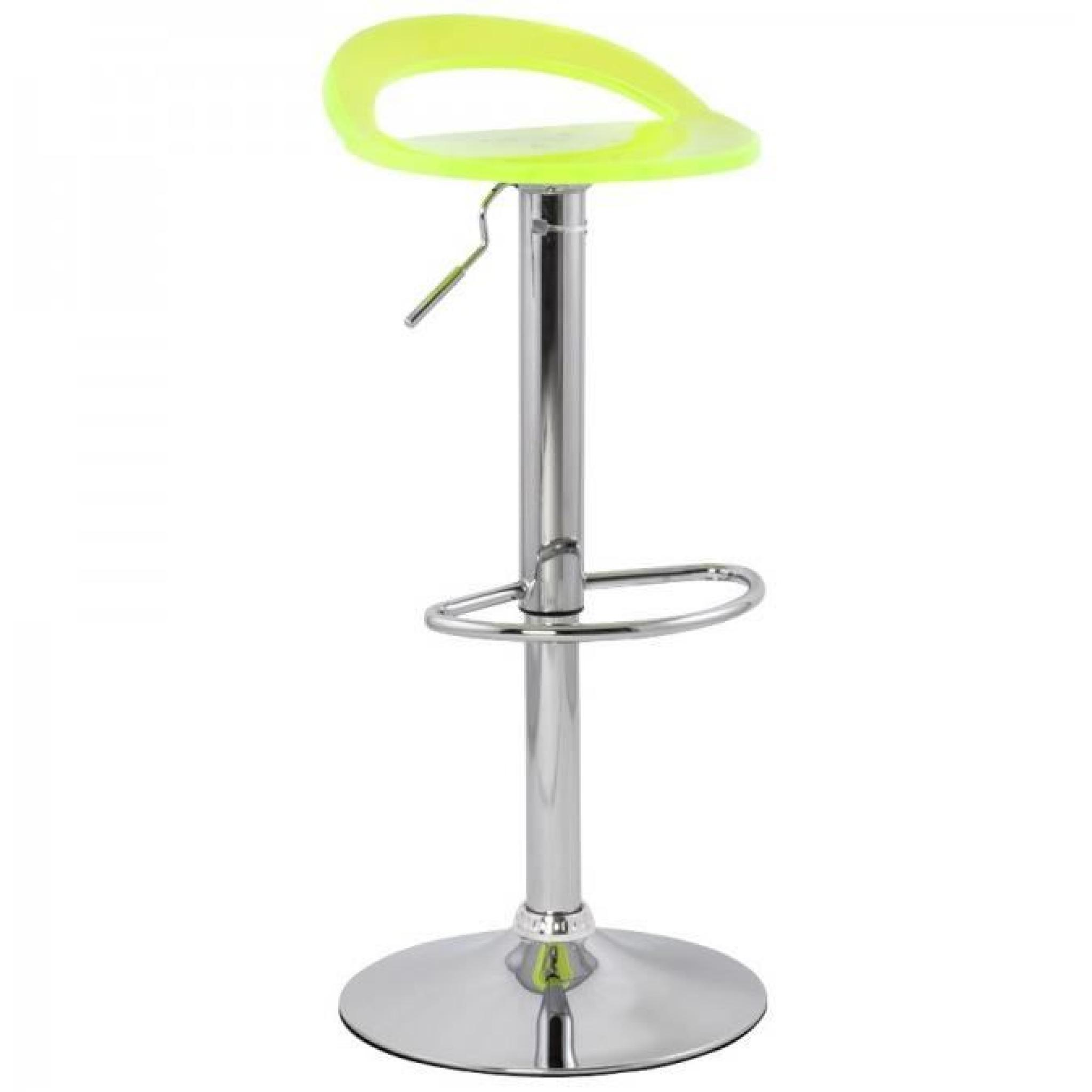 Tabouret de bar Plexiglas Fluo - Paris Prix pas cher