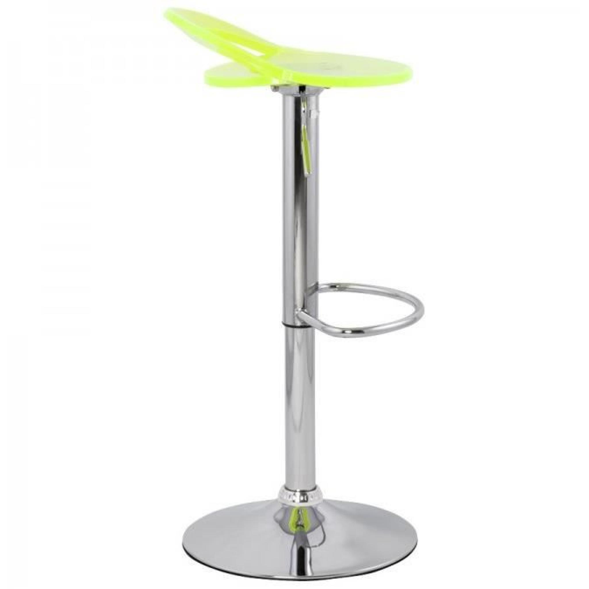 Tabouret de bar Plexiglas Fluo - Paris Prix pas cher