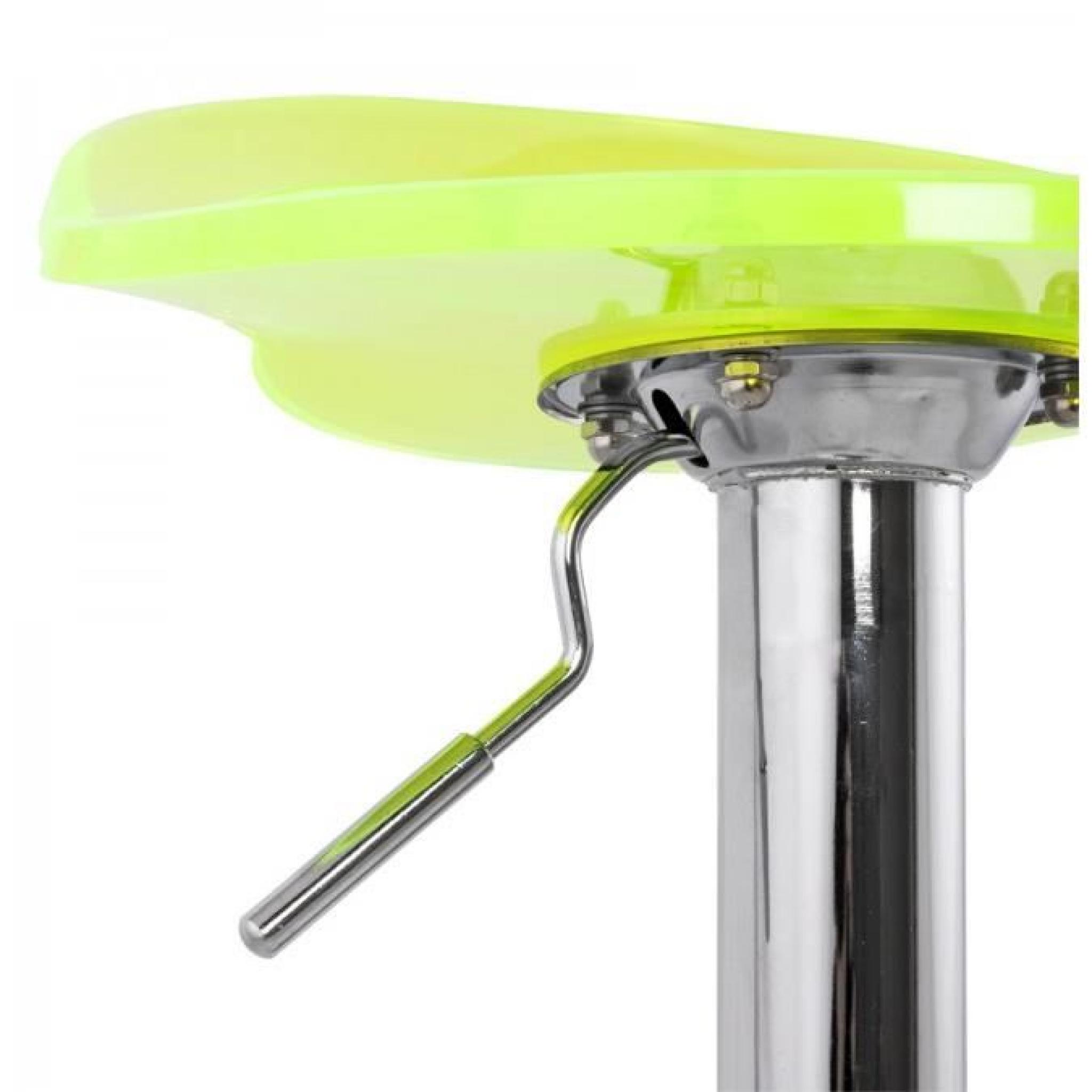 Tabouret de bar Plexiglas Fluo - Paris Prix pas cher